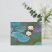 Claude Monet Impressionist Water Lilien Nympheas Postkarte (Stehend Vorderseite)