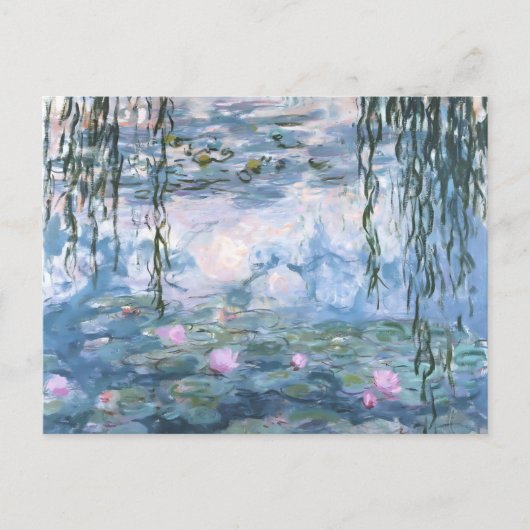 Claude Monet Impressionist Water Lillies Painting Postkarte (Vorderseite)
