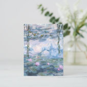 Claude Monet Impressionist Water Lillies Painting Postkarte (Stehend Vorderseite)
