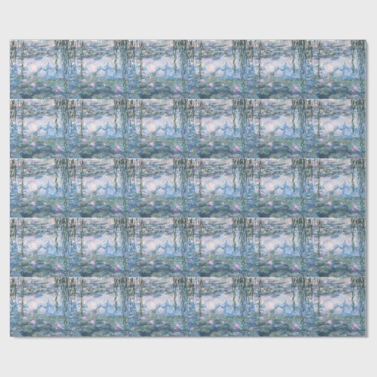 Claude Monet impressionistische Lilien des Wassers Geschenkpapier (Flach)