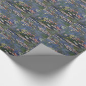 Claude Monet impressionistische Lilien des Wassers Geschenkpapier (Ecke)