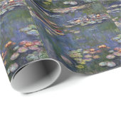 Claude Monet impressionistische Lilien des Wassers Geschenkpapier (Rolleneckpunkt)