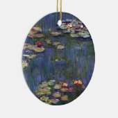 Claude Monet impressionistische Lilien des Wassers Keramik Ornament (Rechts)