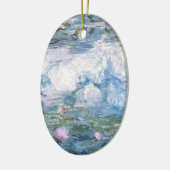 Claude Monet impressionistische Lilien des Wassers Keramik Ornament (Links)