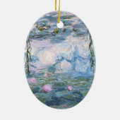 Claude Monet impressionistische Lilien des Wassers Keramik Ornament (Hinten)