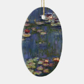 Claude Monet impressionistische Lilien des Wassers Keramik Ornament (Rechts)