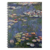 Claude Monet impressionistische Lilien des Wassers Notizblock (Vorderseite)