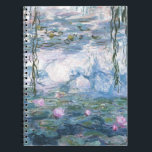 Claude Monet impressionistische Lilien des Wassers Notizblock<br><div class="desc">Impressionistische Landschaftsmalerei von Claude Monet - Klassische Meisterwerke - Claude Monets Serie zum Thema Naturmalerei - Claude Monet beeindruckende Lilien zum Wasserzeichnen</div>