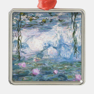 Claude Monet impressionistische Lilien des Wassers Ornament Aus Metall
