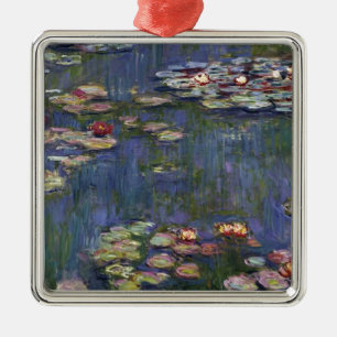 Claude Monet impressionistische Lilien des Wassers Ornament Aus Metall