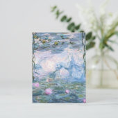 Claude Monet impressionistische Lilien des Wassers Postkarte (Stehend Vorderseite)
