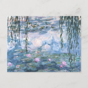 Claude Monet Impressionistische Wasserlilien-Maler Feiertagspostkarte