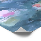 Claude Monet Impressionistische Wasserlilien-Maler Poster (Ecke)