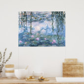Claude Monet Impressionistische Wasserlilien-Maler Poster (Küche)