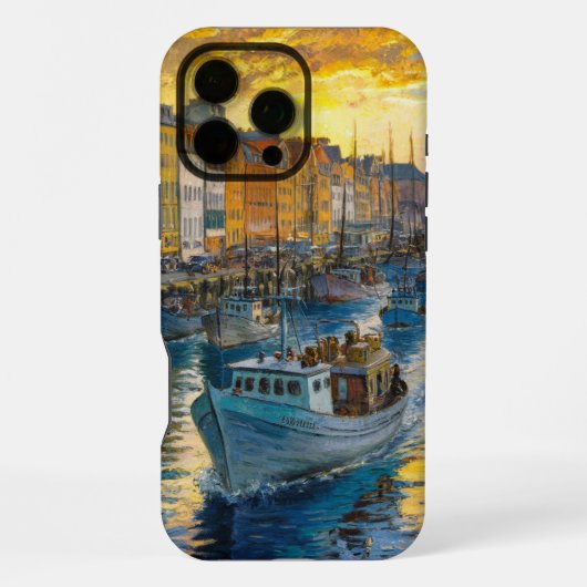 Claude Monet impressionistisches Design von Boot i iPhone Hülle (Rückseite)