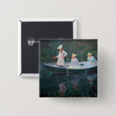 Claude Monet - In dem norwegischen Boot Button (Vorne & Hinten)