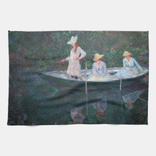 Claude Monet - In dem norwegischen Boot Geschirrtuch