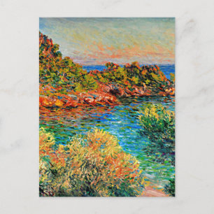 Claude Monet - In der Nähe von Monte Carlo Postkarte
