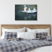 Claude Monet - In der Nordsee bei Giverny Leinwanddruck (Insitu (Schlafzimmer))