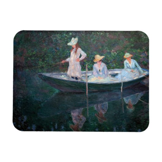 Claude Monet - In der Nordsee bei Giverny Magnet (Horizontal)