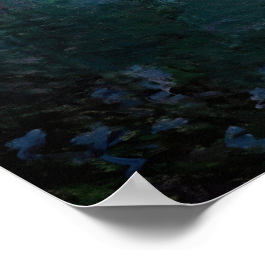 Claude Monet - In der Nordsee bei Giverny Poster (Ecke)