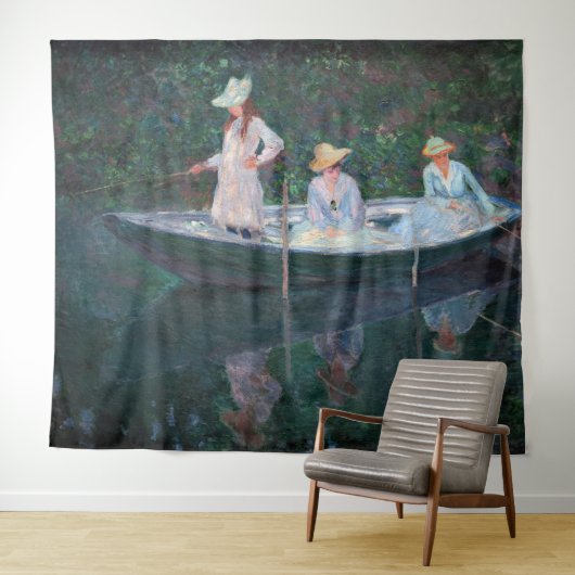 Claude Monet - In der Nordsee bei Giverny Wandteppich (Beispiel (Horizontal))