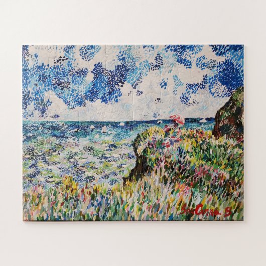 Claude Monet inspiriert Cliff Walk bei Pourville Puzzle (Horizontal)