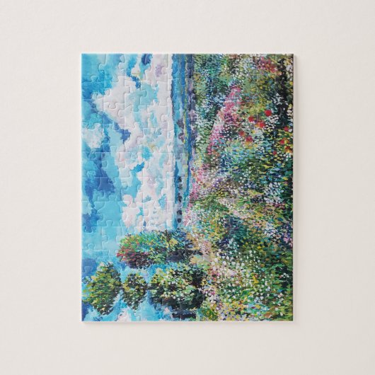 Claude Monet inspiriert Meadow bei Poplars Puzzle (Vertikal)