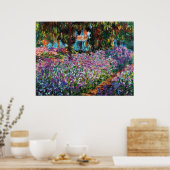 Claude Monet: Ire im Monet-Garten Poster (Küche)