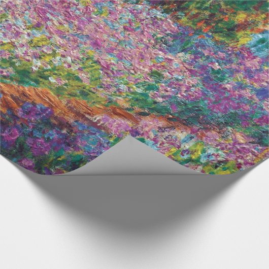 Claude Monet - Ire in Monets Garden Fine Art Geschenkpapier (Ecke)