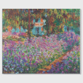 Claude Monet - Ire in Monets Garden Fine Art Geschenkpapier (Flach)