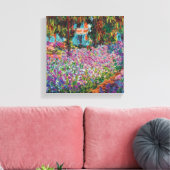 Claude Monet - Ire in Monets Garden Fine Art Leinwanddruck (Insitu (Wohnzimmer))