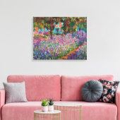 Claude Monet - Ire in Monets Garden Fine Art Leinwanddruck (Insitu (Wohnzimmer))