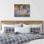 Claude Monet - Ire in Monets Garden Fine Art Leinwanddruck (Insitu (Schlafzimmer))
