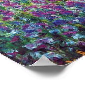 Claude Monet - Ire in Monets Garden Fine Art Poster (Ecke)