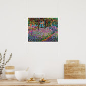 Claude Monet - Ire in Monets Garden Fine Art Poster (Küche)