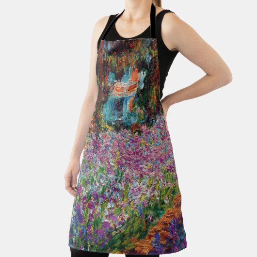 Claude Monet - Ire in Monets Garden Fine Art Schürze (InSitu)