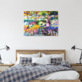 Claude Monet: Iris Garden von Giverny Leinwanddruck (Insitu (Schlafzimmer))
