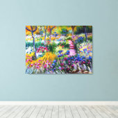 Claude Monet: Iris Garden von Giverny Leinwanddruck (Insitu (Holzboden))