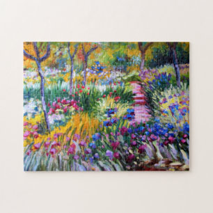 Claude Monet: Iris Garden von Giverny Puzzle