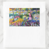 Claude Monet: Iris Garden von Giverny Rechteckiger Aufkleber (Tasche)