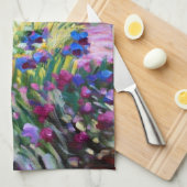 Claude Monet: Iris-Garten durch Giverny Küchentuch (Viertel Falte)