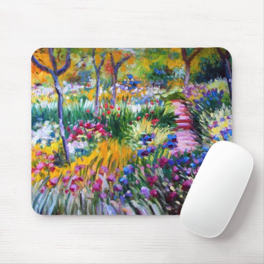 Claude Monet: Iris-Garten durch Giverny Mousepad (Mit Mouse)