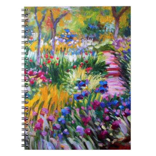 Claude Monet: Iris-Garten durch Giverny Notizblock (Vorderseite)
