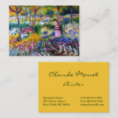 Claude Monet: Iris-Garten durch Giverny Visitenkarte (Vorne/Hinten)