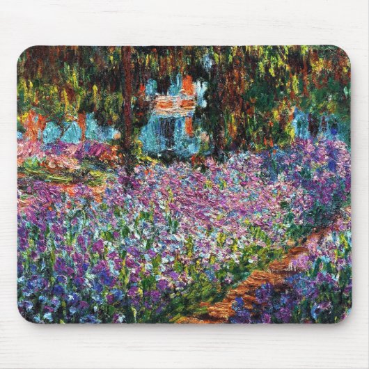 Claude Monet: Iris in Monets Garten Mousepad (Vorne)