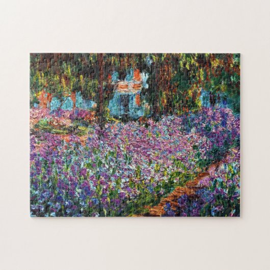Claude Monet: Iris in Monets Garten Puzzle (Horizontal)