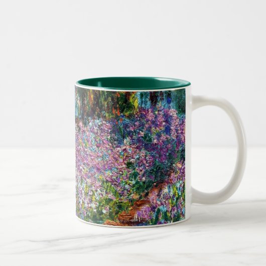 Claude Monet: Iris in Monets Garten Zweifarbige Tasse (Rechts)