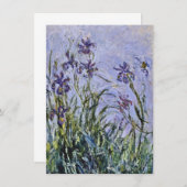Claude Monet - Iris Mauves Einladung (Vorne/Hinten)