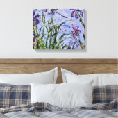 Claude Monet - Iris Mauves Leinwanddruck (Insitu (Schlafzimmer))